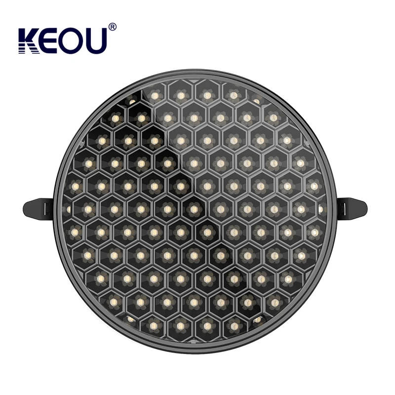 KEOU super bright Anti-glare adjustable led panel light round 36w led panel with multi color housing