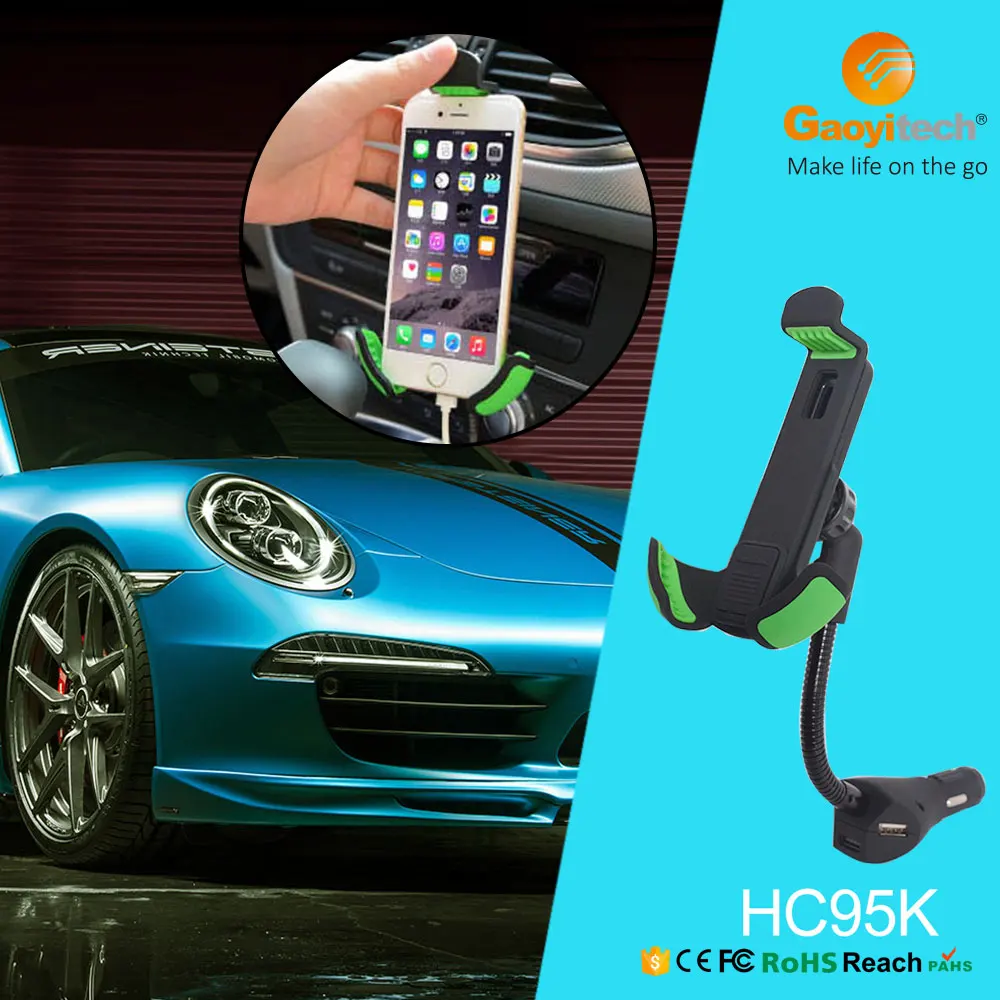 Hot-Selling 5.5A 3 USB Car Cigarette Lighter Phone Holder Cell Phone Mount