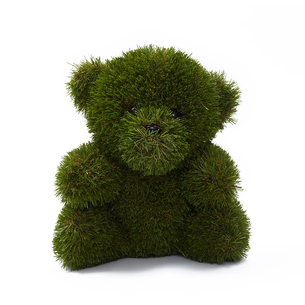 Artificial green grass plastic various kinds animals artificial topiary grass animal statues