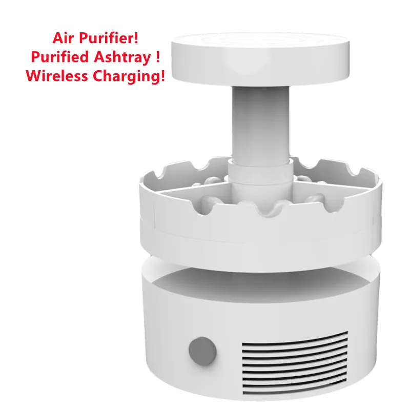 Дропшиппинг Беспроводной Супер зарядка Бездымная Магнитная левитационная кукла дисплей Снятие напряжения очиститель воздуха индивидуальная пепельница для сигар