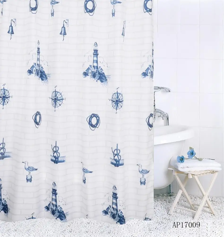 Top Quality Custom Printed Hoom Curtain Textile Dressing Decorative Polyester European Luxury Shower Curtain