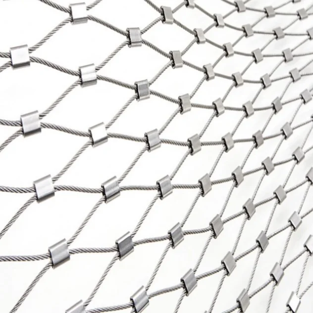 Wholesale 304 316 High Strength Stainless Steel Cable Wire Rope Net For Aviary Zoo Mesh