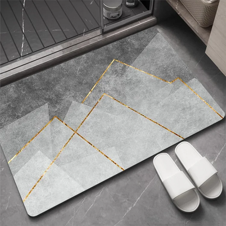 Anti Non Slip bathroom mats Water Absorbent Rug anti slip  Fast absorb diatom mud floor bath mat