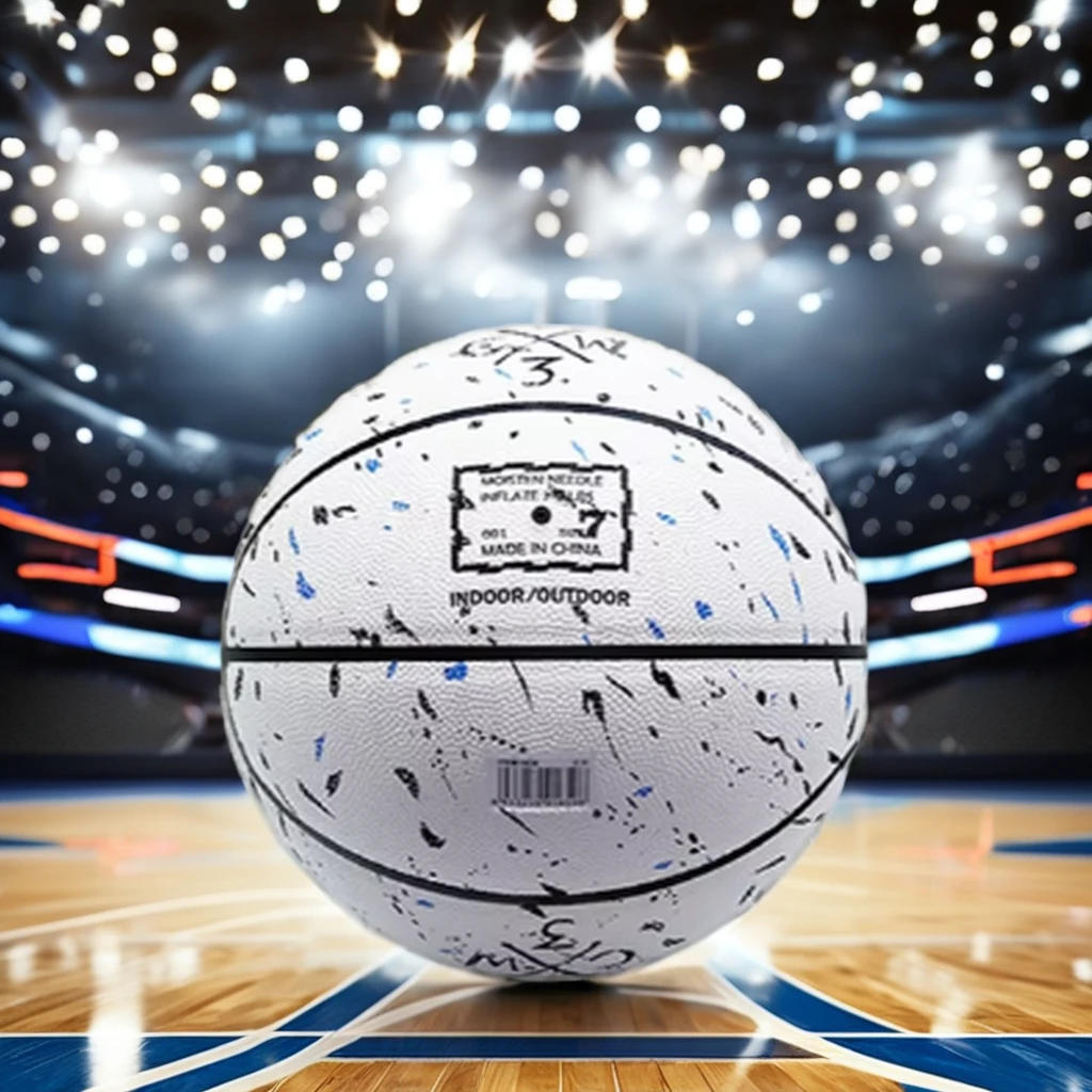 Custom Logo Basketball Training Ball for Kids Made of Leather and PVC Material with Printed Color Rubber for Sports Training