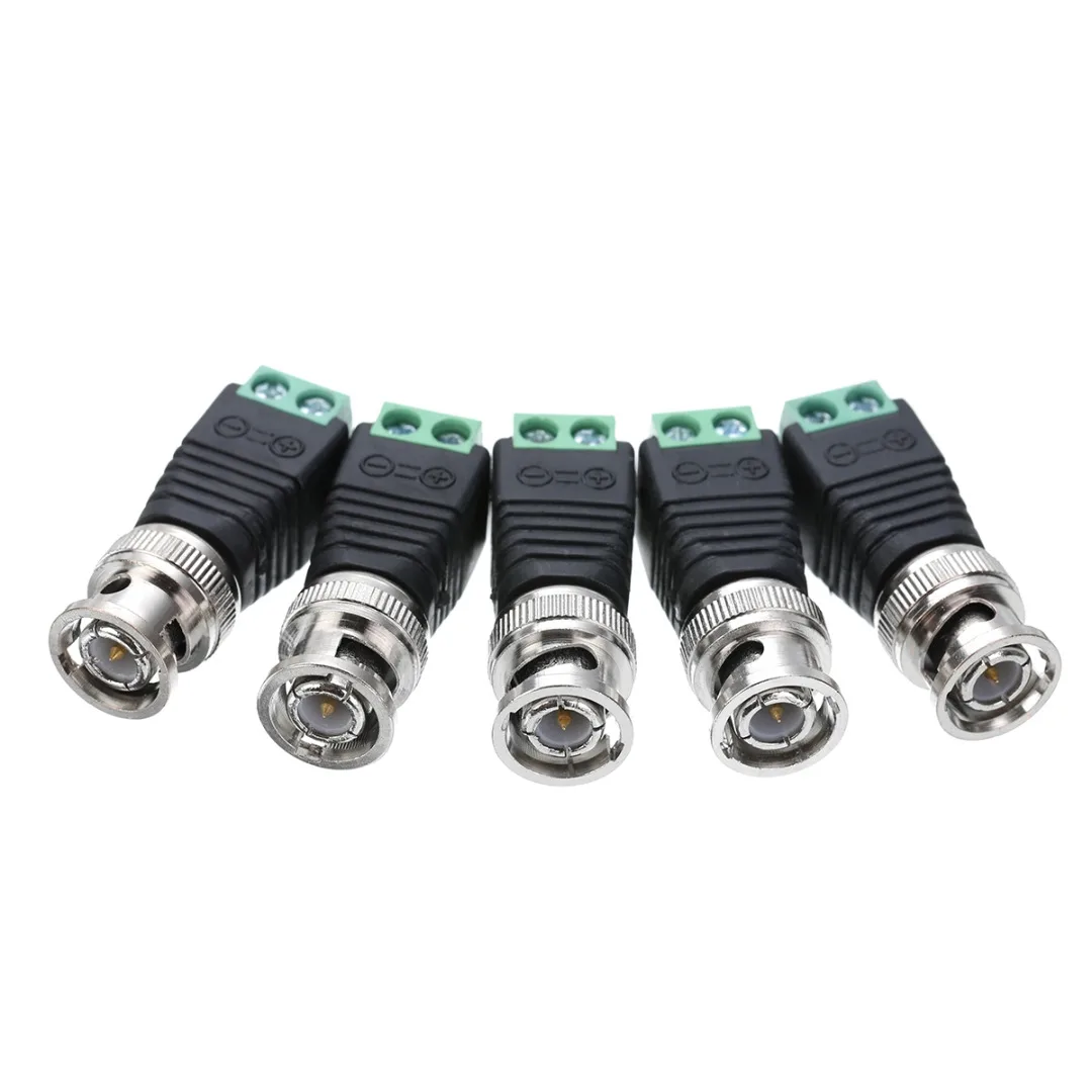 JR cctv accessories high quality coax cat5 to bnc connector