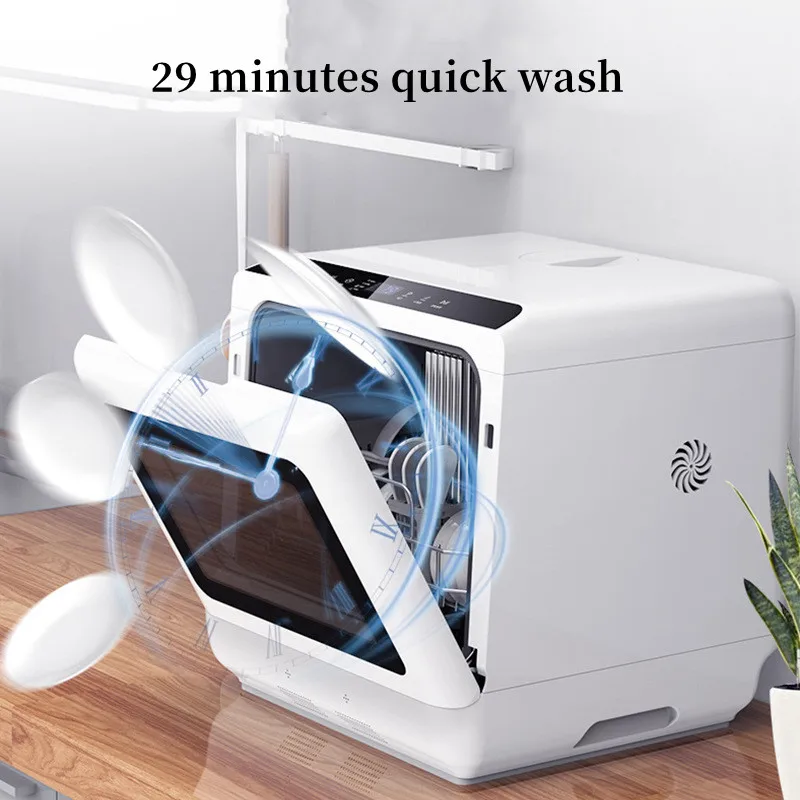 Cleaning 5 Sets Capacity New Hot Selling Electric Dishwasher Compact Counter Top Dishwasher for Home