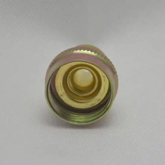 Washing machine water hose metal coupling