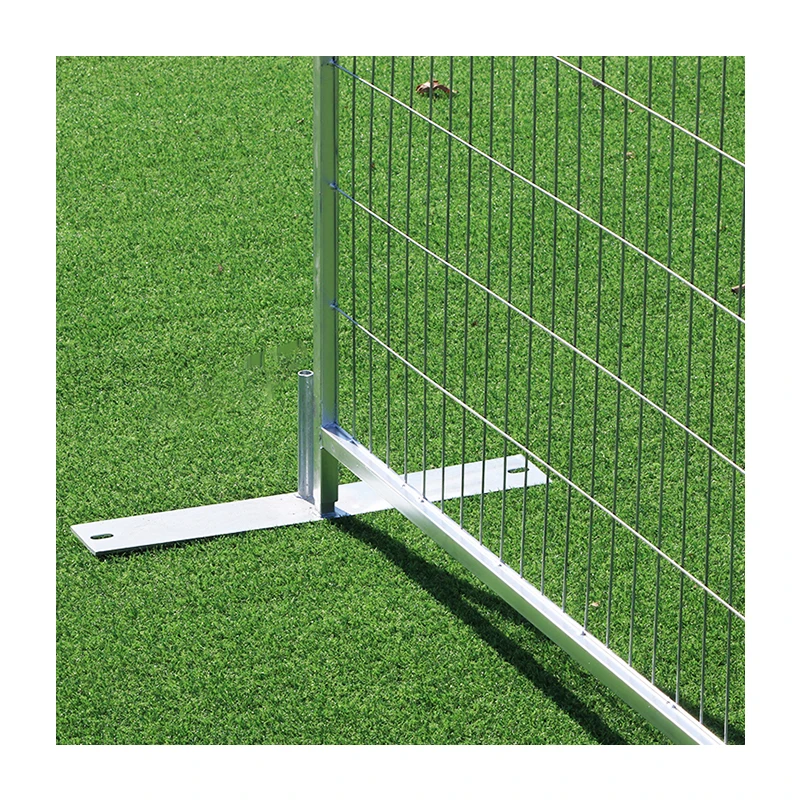 Hot dip galvanized Canada square tube construction portable temporary fence