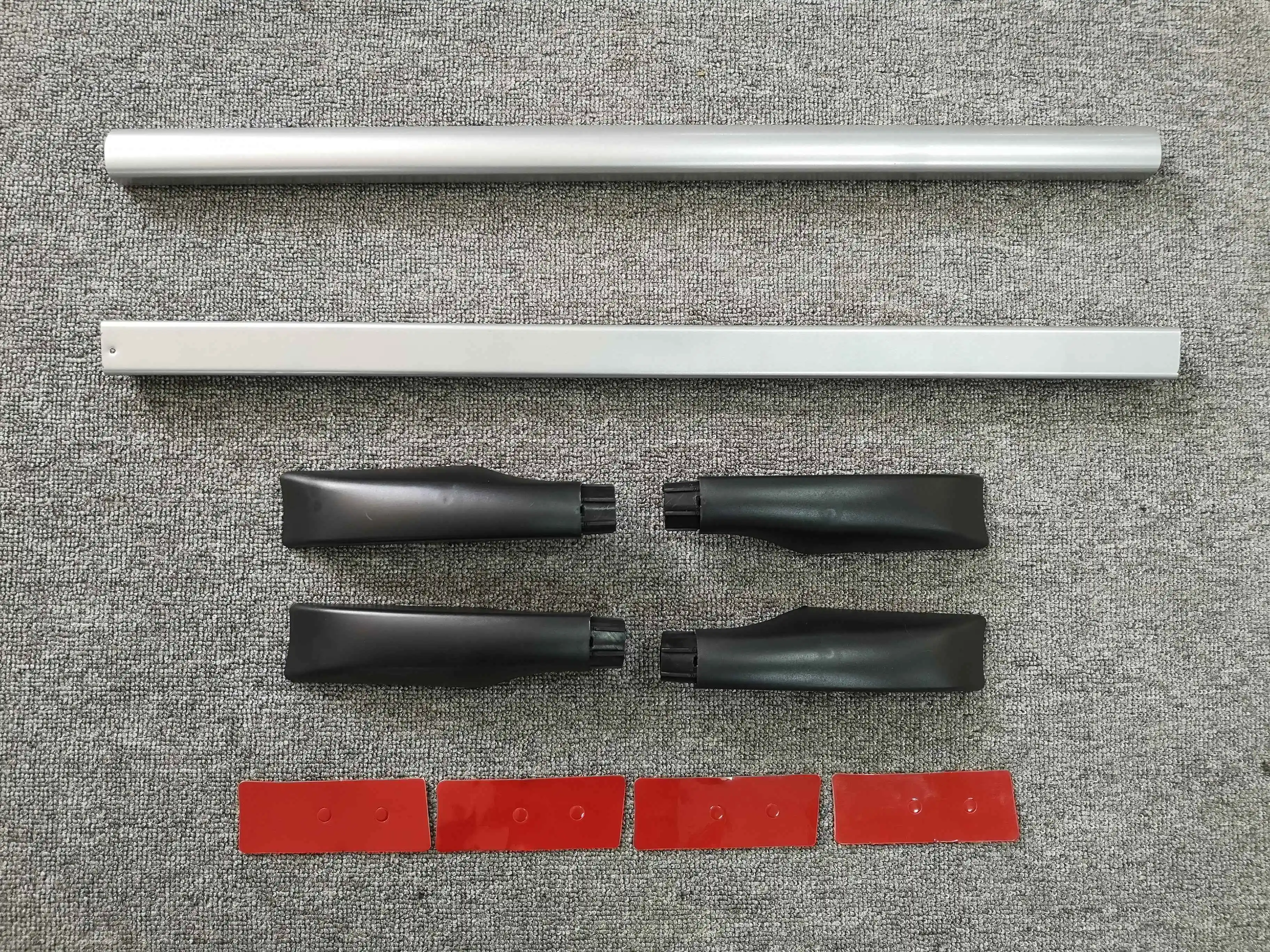 YH-C-144 High quality aluminum alloy+ABS universal roof rails roof rack luggage rack side rails paste sticker