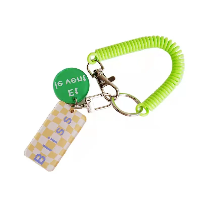 Custom Acrylic Keychain Personalised Various Colors and Sizes Acrylic Photo Keychain Elastic Rope to Prevent Loss of Bracelet