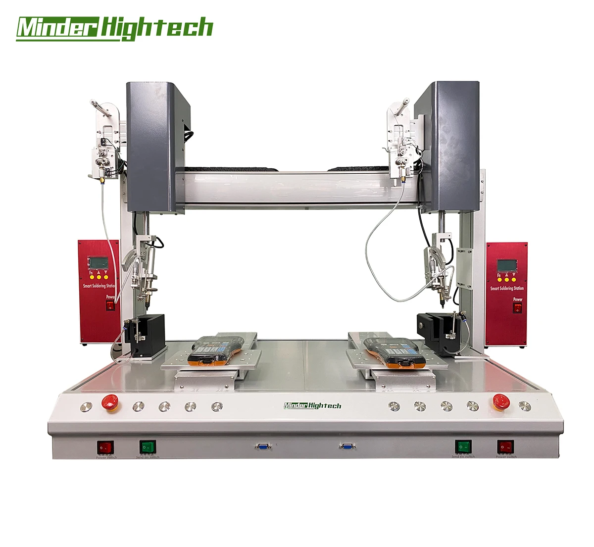 Platform High Frequency Usb Circuit Board Station Four Axis Automatic Soldering robot Machine electronic toy solder iron robot