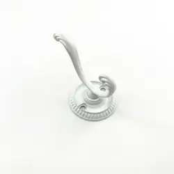OH008  Prong Robe Chrome Finish Zinc Metal Toilet Clothes Hat Hanger Wall Hook