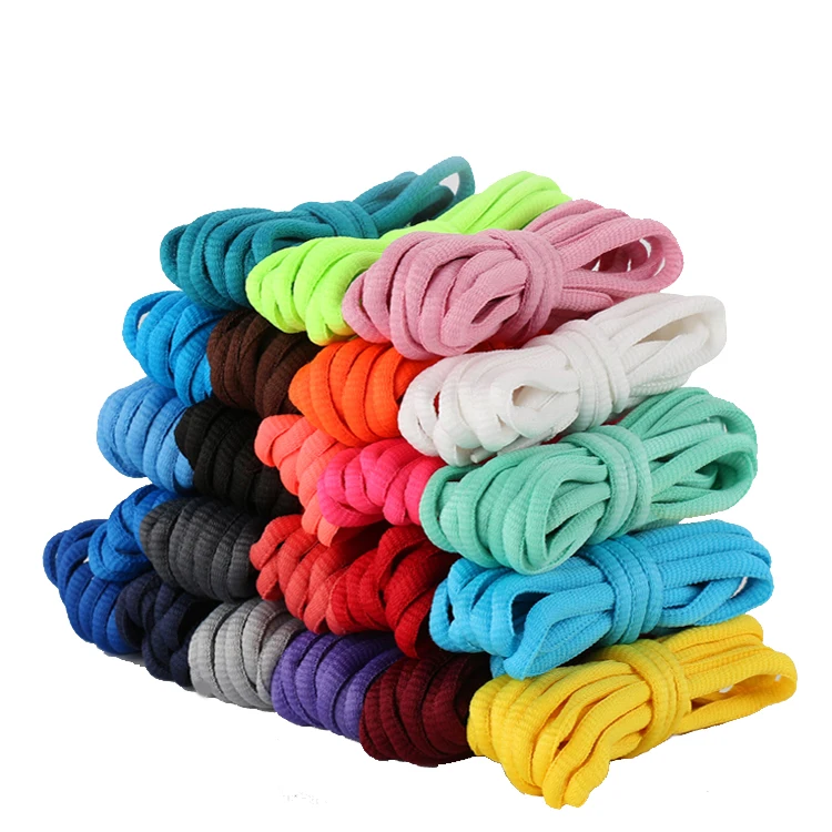 Oval 24 Color Athletic Shoe laces High Quality Leisure Shoe laces Elastic 100/120/140/160/180cm Kids Adult Unisex Shoelace