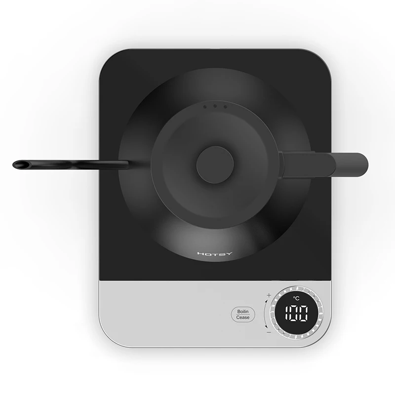 Hotsy Factory Custom 1.5L+0.8L Digital Glass Pour Over Home Appliance Electric Gooseneck Coffee Kettle