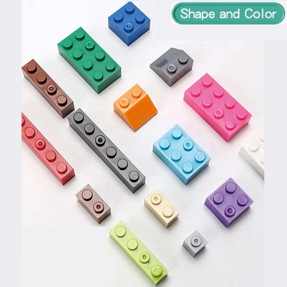 250G/Bag Standard Building Bricks Thick Mixed Shape Educational Classic Building Block Compatible with Le.goeds