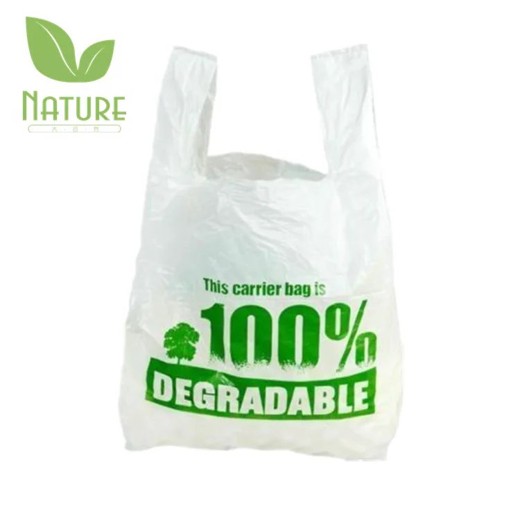 New Products 100% Corn Starc Biodegradable Shopping Plastic Bags