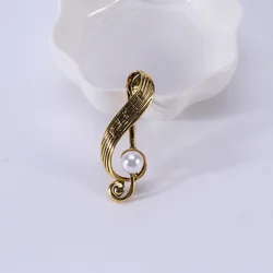 Korean personalized creative alloy oil dripping music symbol Brooch