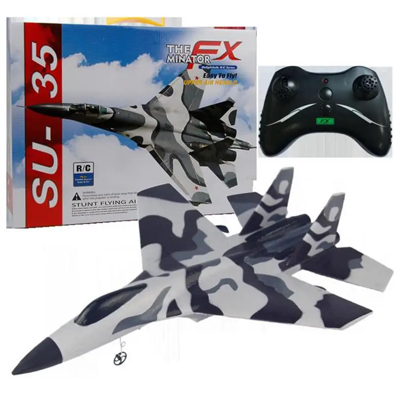 FX820 RC SU-35 2.4G Airplane Remote Control Toys 2CH EPP Foam Flying Fighter Rc Glider Plane Toy
