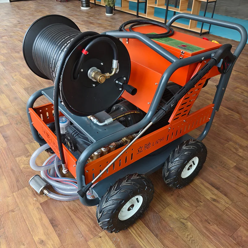 LC 250bar 30lpm electric high pressure pipe cleaning machine, professional equipment cleaning, dredging