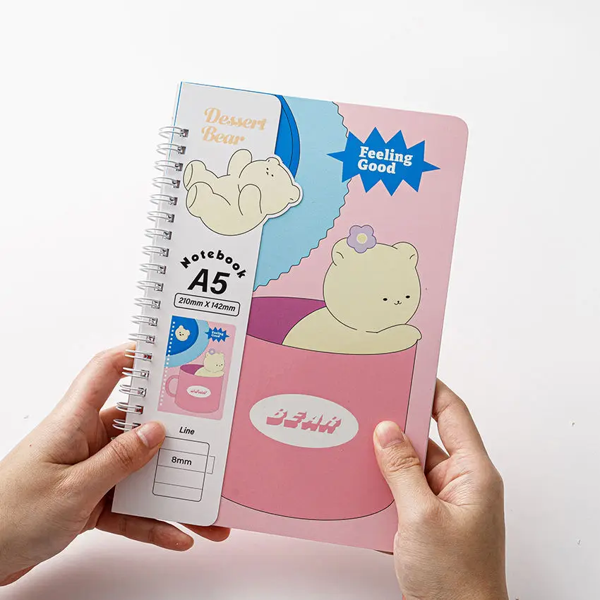 Cartoon School and Office Diary spiral notebook Kawaii Notebook