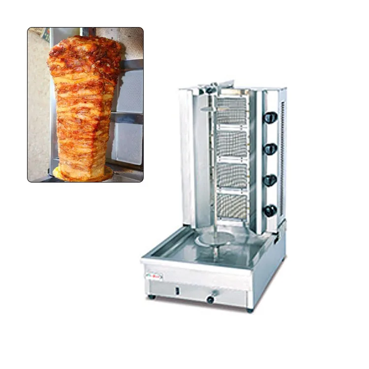 
4 Burners Hot Sale Professional Commercial Electric Shawarma Machine Stainless Steel Electric Doner Kebab Machine 