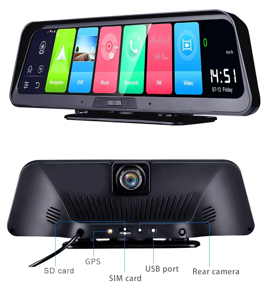  4G ADAS приборной панели автомобиля FHD 1080P 10 дюймовый IPS экран с двумя объективами Android 8 1 автомобильный видеорегистратор ик ночного видения GPS wi-fi камера заднего вида firstscene
