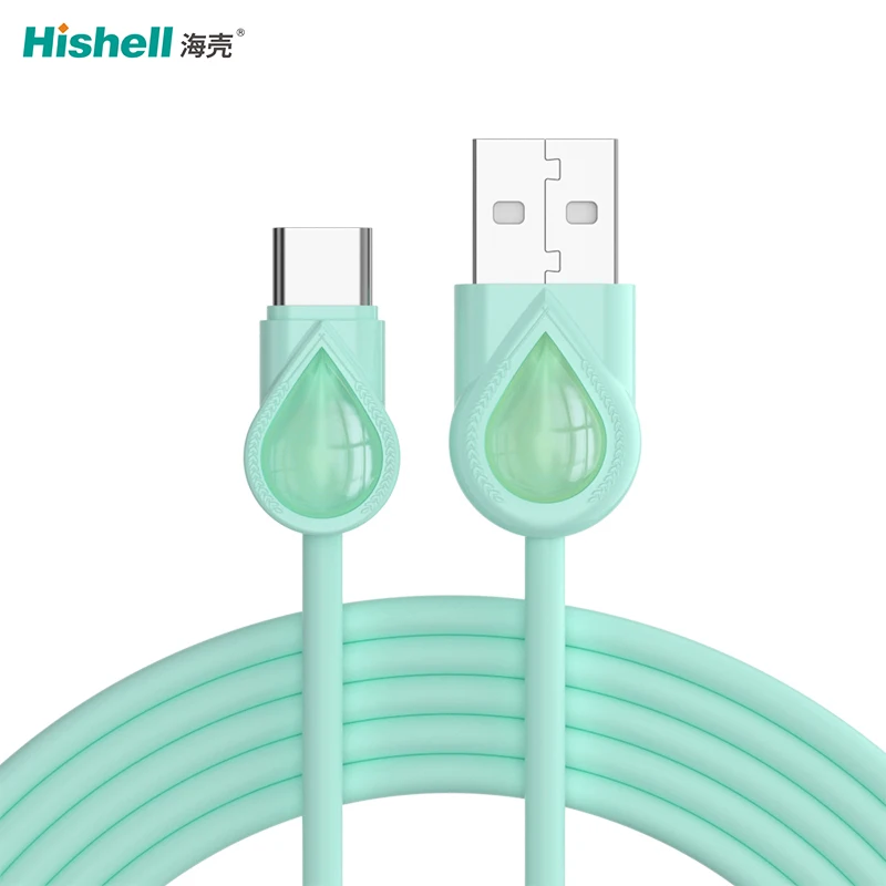 2A Fast Charging Silicone USB Data Transfer Charging Cable Cell Phone Charger Cable