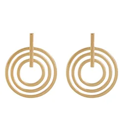 2020 новая модель, широкие полукруглые серьги-кольца из цинкового сплава для женщин