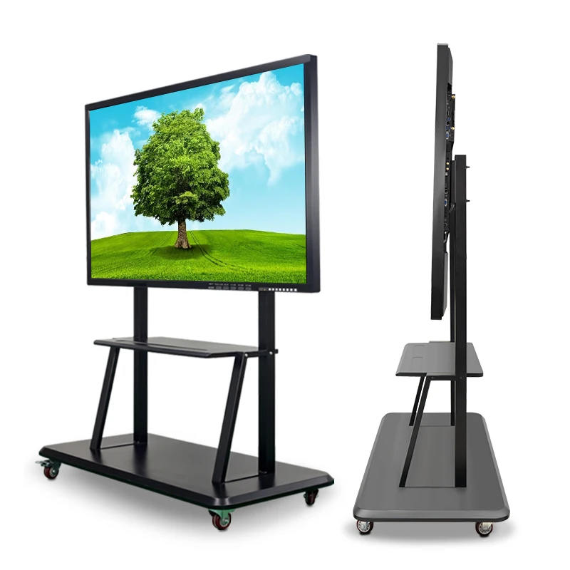 65 75 86 inch blackboard digital for school use E-whiteboard 4K resolution tempered glass protection