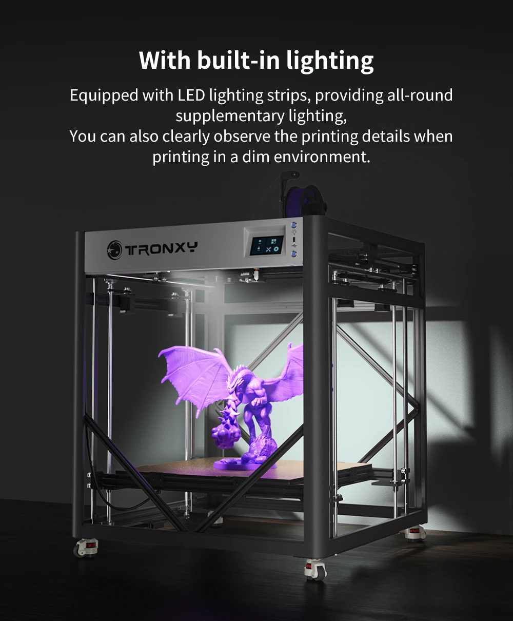 VEHO 600 PRO V2 High Quality Impreaora Printer 3d large Model Toys Direct Extruder drucker linear rails axis FDM 3d printer