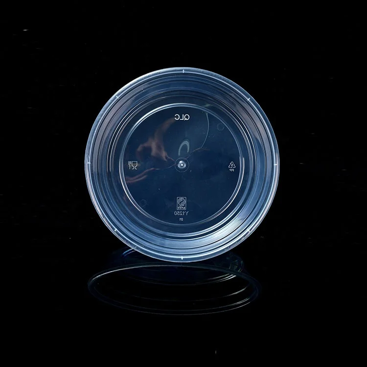 Черный круглый одноразовый Ланч-бокс суп для микроволновой печи с пластиковой