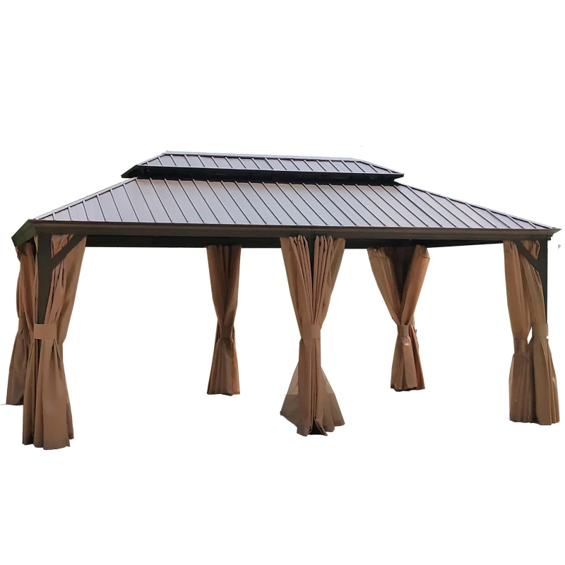 Hot Sale Customized Cheap Outdoor Gazebo Polyester Sunshade Tents Roman Tent