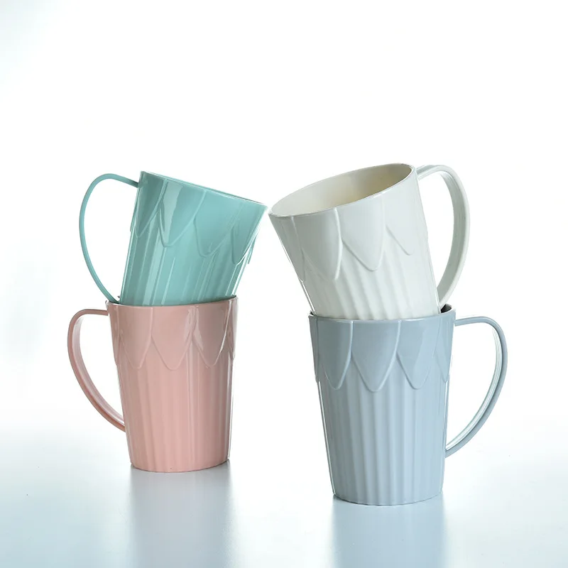 
Simple striped mouthwash cup wash cup with handle mug cup 