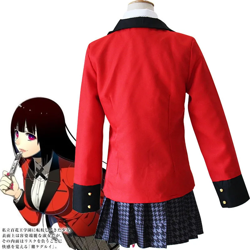  Новый дизайн Yumeko Jabami Kakegurui Косплей JK японская Униформа девочка Лолита Аниме костюмы косплей платье милое вечернее для