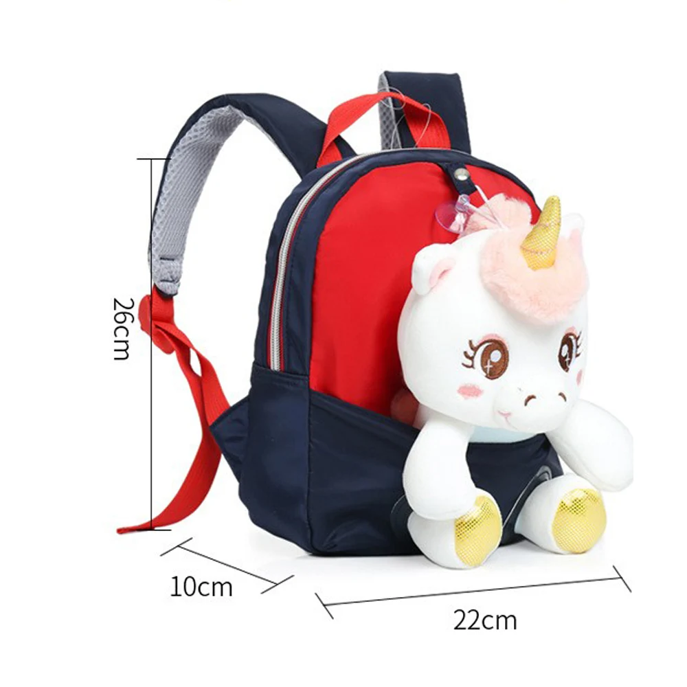 OEM Cute Child mochilas para ninos detachable Plush Toy cartoon Girls Toddler backpack bag for Kids