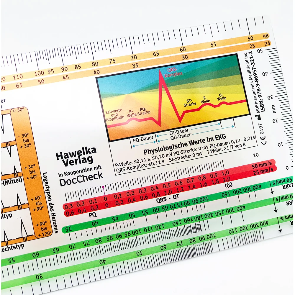 High quality Medical Hospital Use Plastic ECG Goniometer Ruler