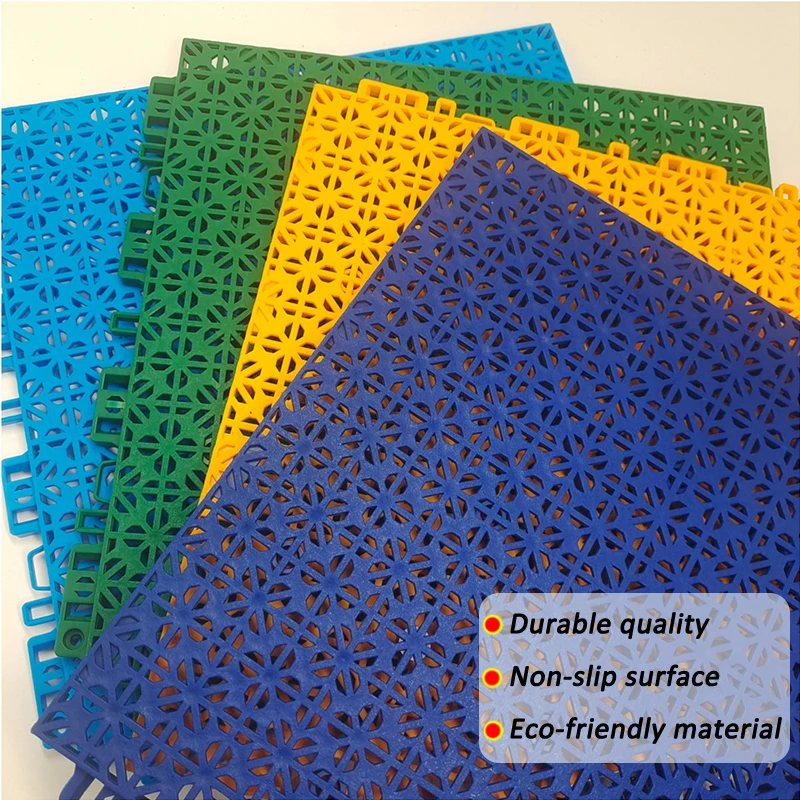 Portable Anti-Slip Modular Plastic Flooring Basketball Sport Courts with Superior Grip Durable and Easy to Assemble