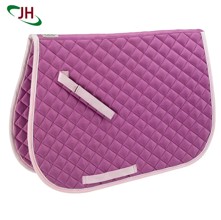 China Factory Purple Custom Dressage Saddle Pad Pink Cloth