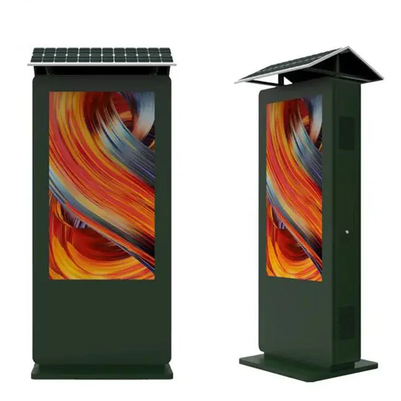 Factory hot selling custom 75inch floor stand lcd digital signage advertising machine screens tv display for outdoor screens