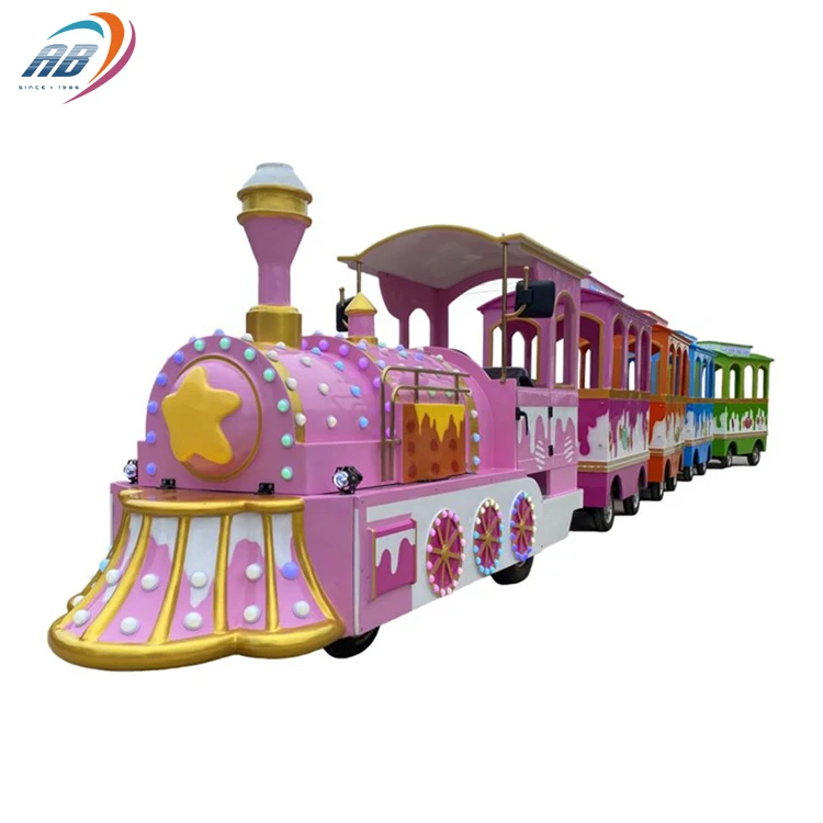 Amusement Park Diesel Battery Trackless Train Ride Tourist Attraction Road Train for Sale