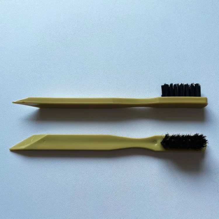 Pig Hair or PP Bristle Dauber Dye Applicator Leather Sneaker Suede Shoe Brush With Plastic Handle Shoe Cleaning Scrubbing Brush