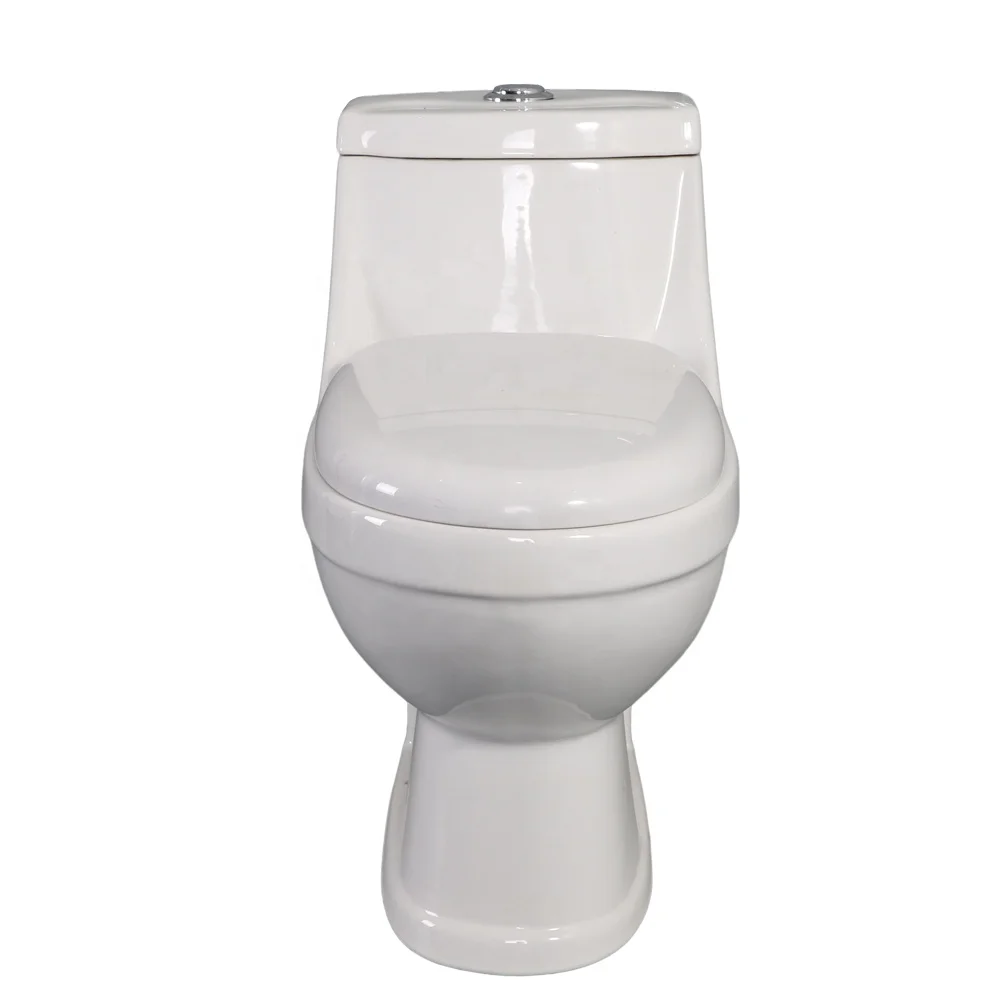 Wholesale Modern White Ceramic One Piece Wash Down Toilets Floor Mounted Bathroom Wc Sanitary Ware for Hotel