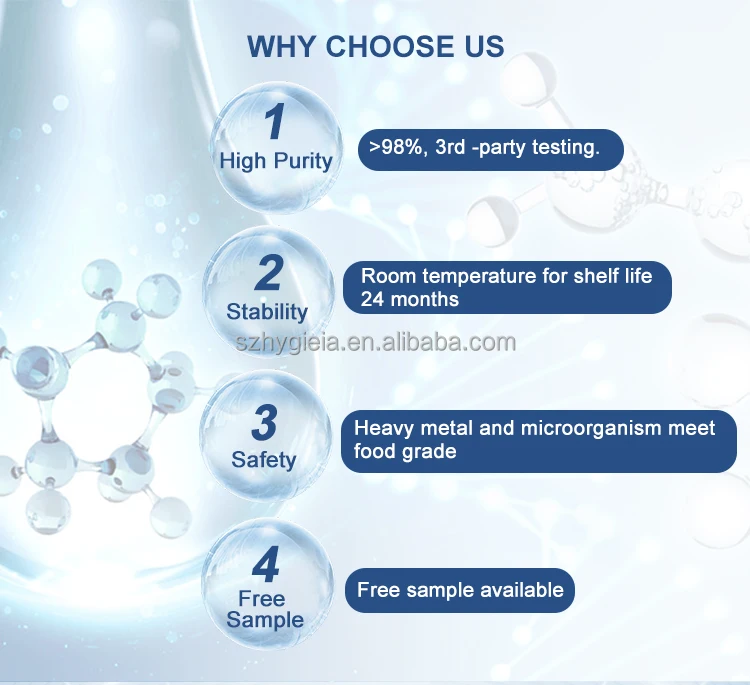 Food Grade Anti Aging Nad Booster Nicotinimide Riboside Chloride NR 97% Pure Powder for Supplement