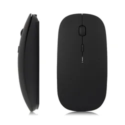 New BT Dual-mode Rechargeable Wireless Mouse 5.0 Mute Glow Silent Notebook 2.4G USB Wireless Mouse