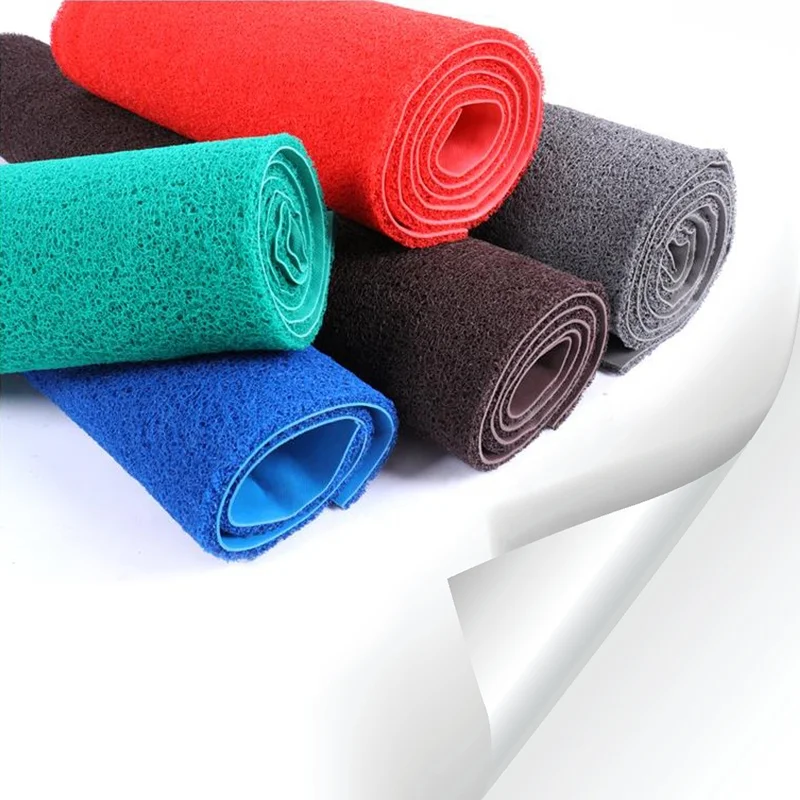 durable custom Vinyl Loop Scraper Matting plastic spaghetti noodle punch carpet PVC Coil Mat commercial floor mat rolls