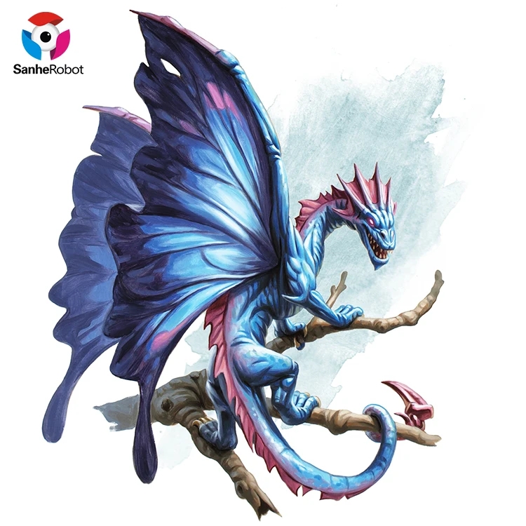 New design Decoration Life-size Animatronic Model Animatronic dinosaurios dragon