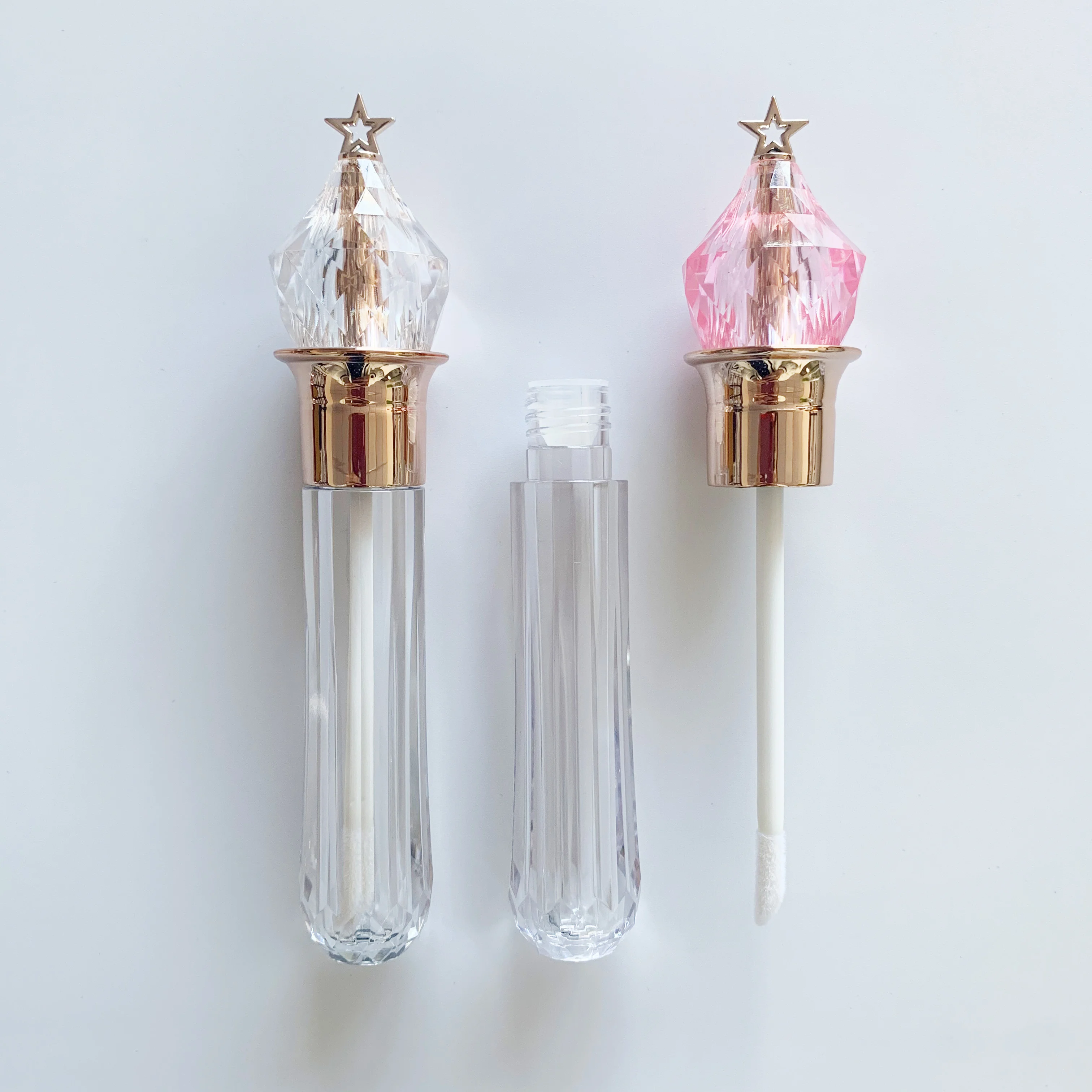 OEM new magic fairy lip gloss wand tube star magic lip gloss tube with wand 4ml