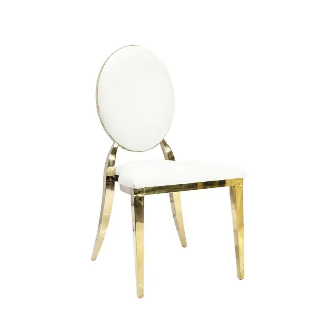 Factory supply pink and gold events stainless steel stackable chair gold luxury louis events banquet wedding chairs for event