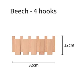 Вешалка для одежды из бука и ореха