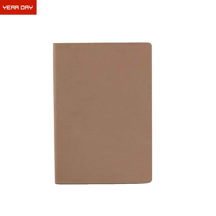 Custom Vintage PU Genuine Leather Journals A5 Printed Bible Soft Cover Notebook with Sewing Binding Recycled Material